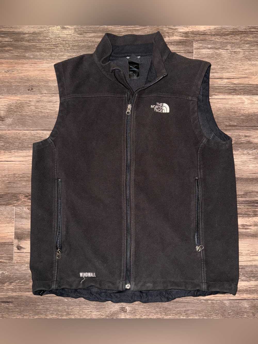 The North Face black fleece vest